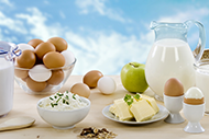 Eggs cottage cheese milk cheese Eggs cottage cheese milk cheese
